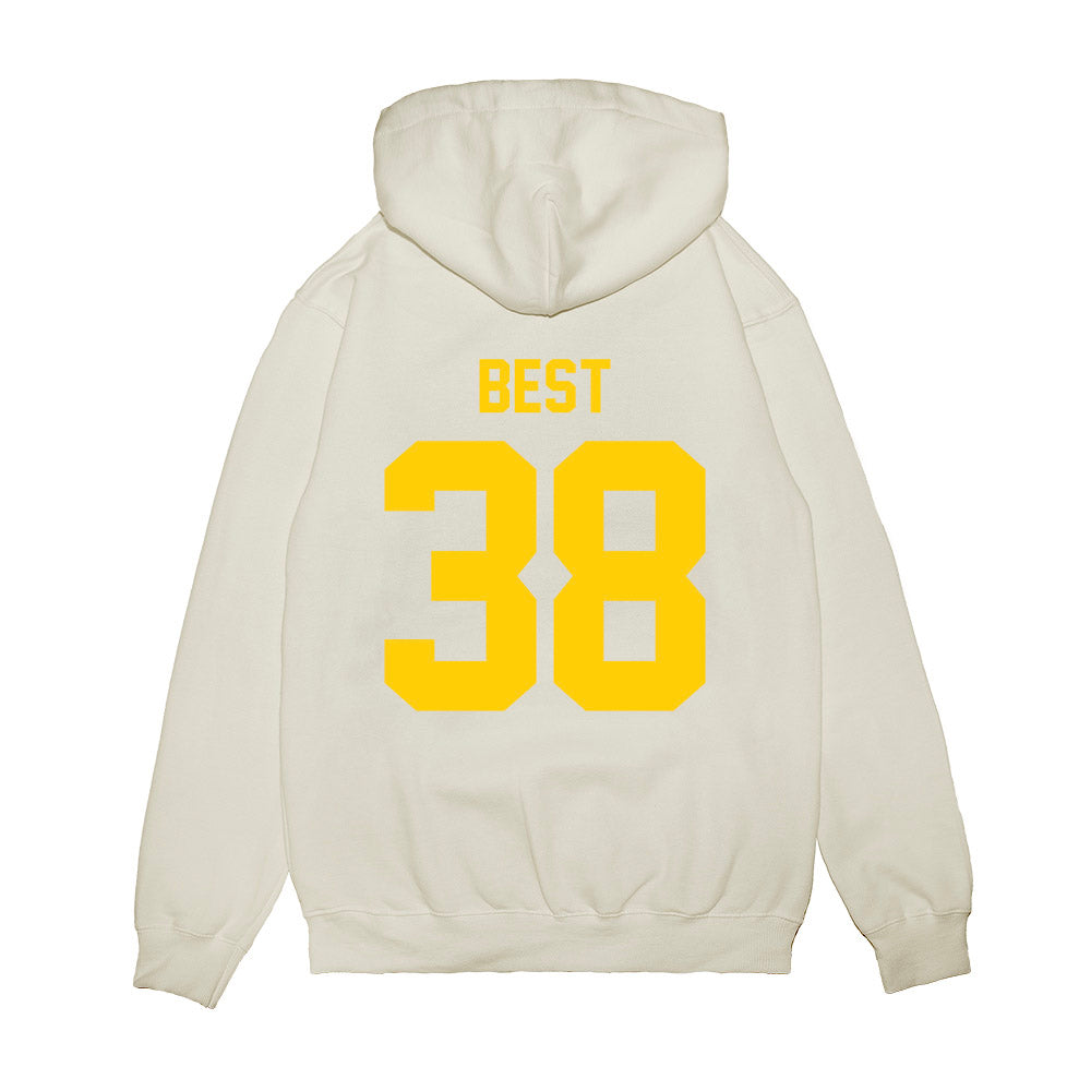 Maryland - NCAA Football : Taylor Best - Vintage Helmet Premium Hooded Sweatshirt-1
