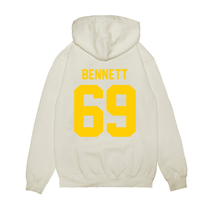 Maryland - NCAA Football : Logan Bennett - Vintage Helmet Premium Hooded Sweatshirt-1