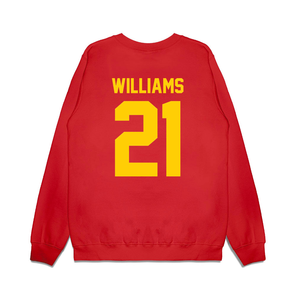 Maryland - NCAA Football : Sean Williams - Vintage Helmet Premium Crewneck Sweatshirt-1