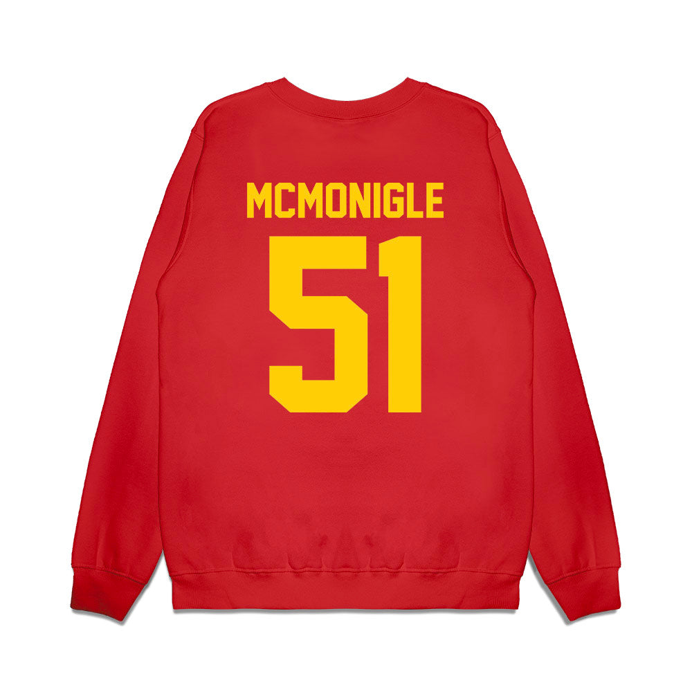 Maryland - NCAA Football : Michael McMonigle - Vintage Helmet Premium Crewneck Sweatshirt-1