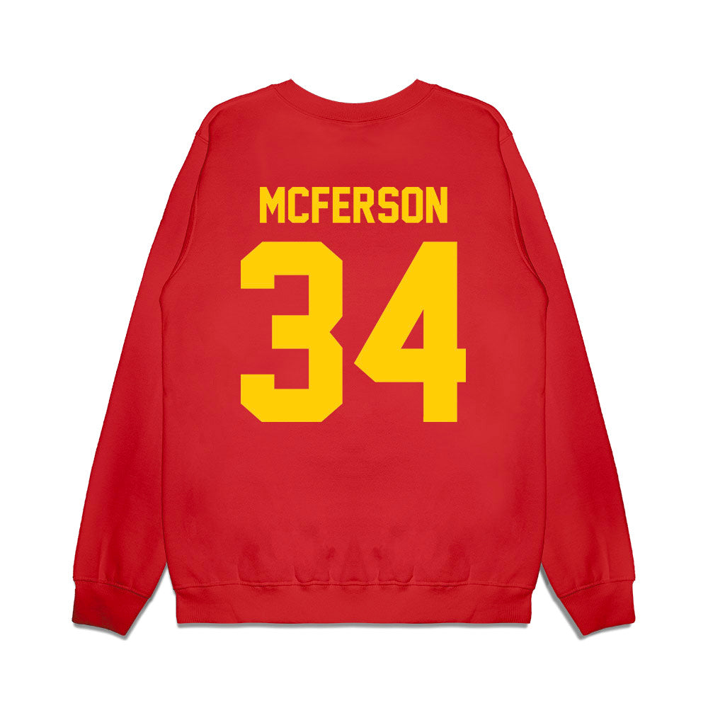 Maryland - NCAA Football : Bryce McFerson - Vintage Helmet Premium Crewneck Sweatshirt-1