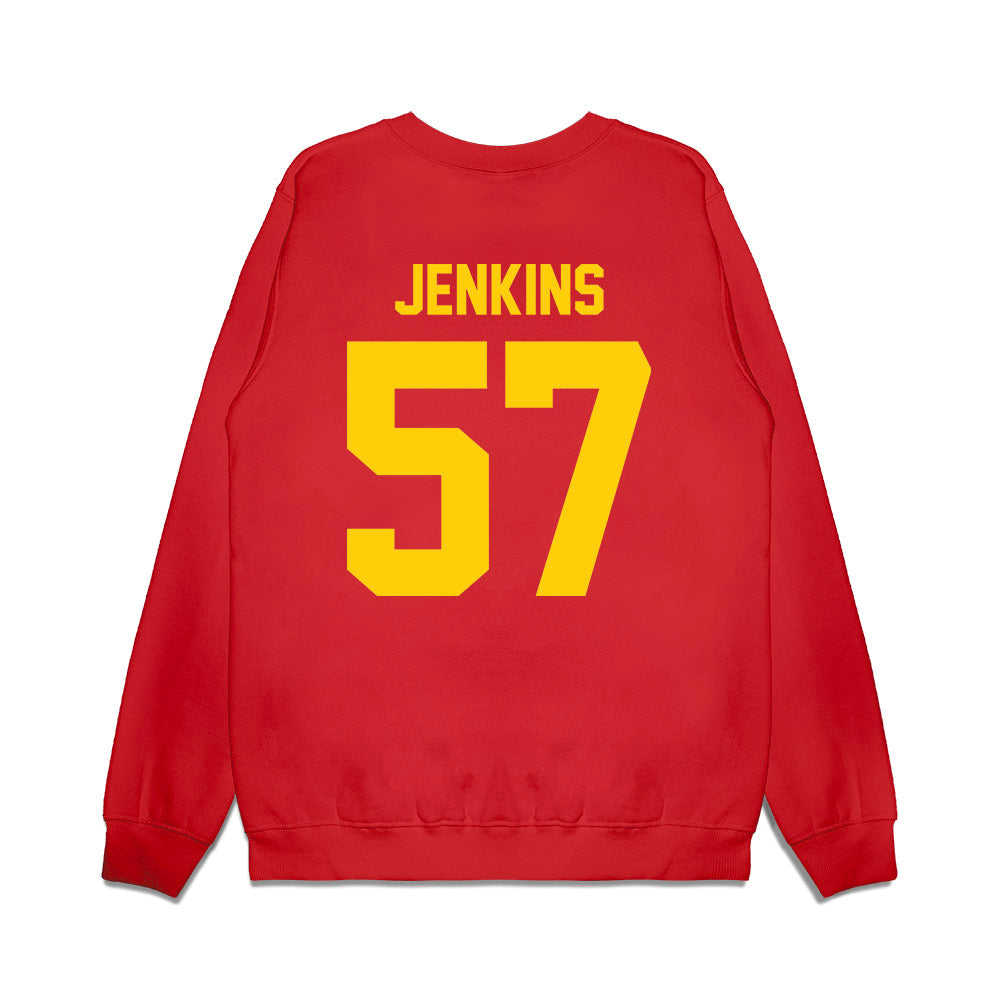 Maryland - NCAA Football : Bryce Jenkins - Vintage Helmet Premium Crewneck Sweatshirt-1