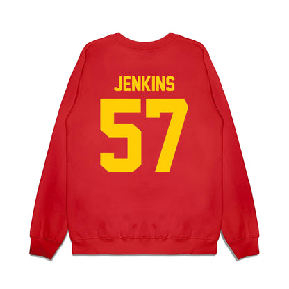 Maryland - NCAA Football : Bryce Jenkins - Vintage Helmet Premium Crewneck Sweatshirt-1