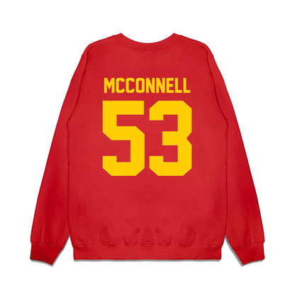 Maryland - NCAA Football : Kellen McConnell - Vintage Helmet Premium Crewneck Sweatshirt-1