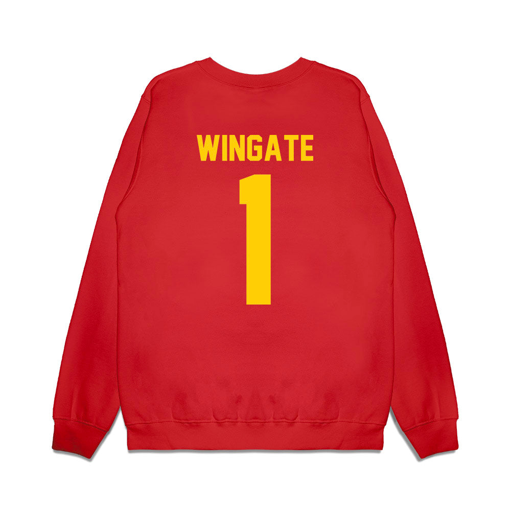Maryland - NCAA Football : Daniel Wingate - Vintage Helmet Premium Crewneck Sweatshirt-1