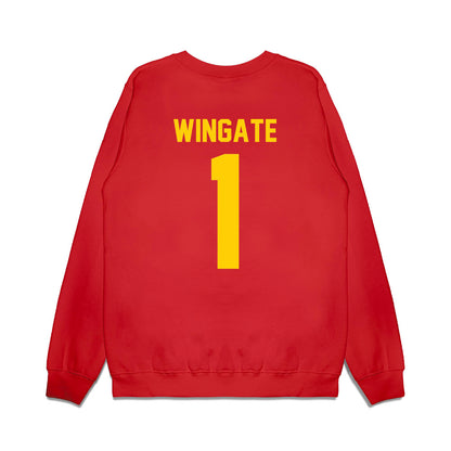 Maryland - NCAA Football : Daniel Wingate - Vintage Helmet Premium Crewneck Sweatshirt-1