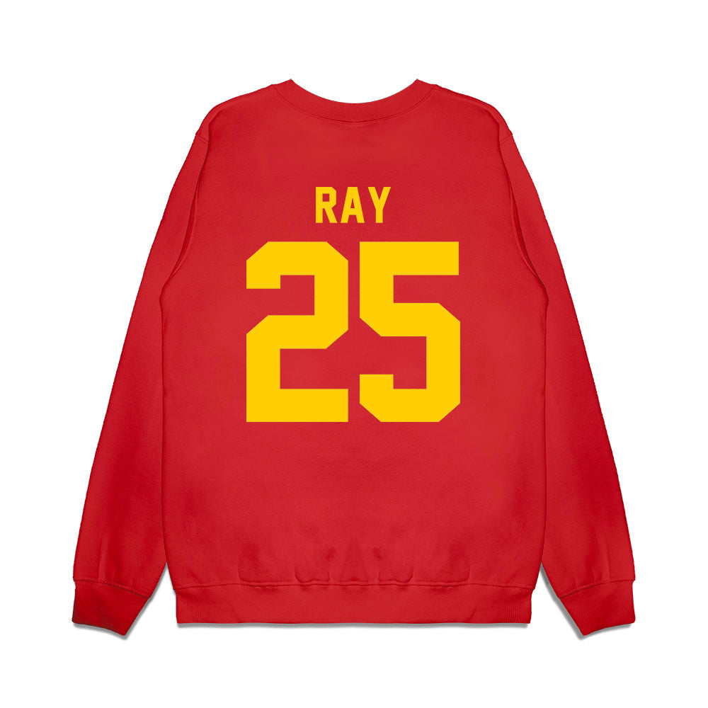 Maryland - NCAA Football : Nolan Ray - Vintage Helmet Premium Crewneck Sweatshirt-1