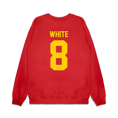 Maryland - NCAA Football : Mekhai White - Vintage Helmet Premium Crewneck Sweatshirt-1