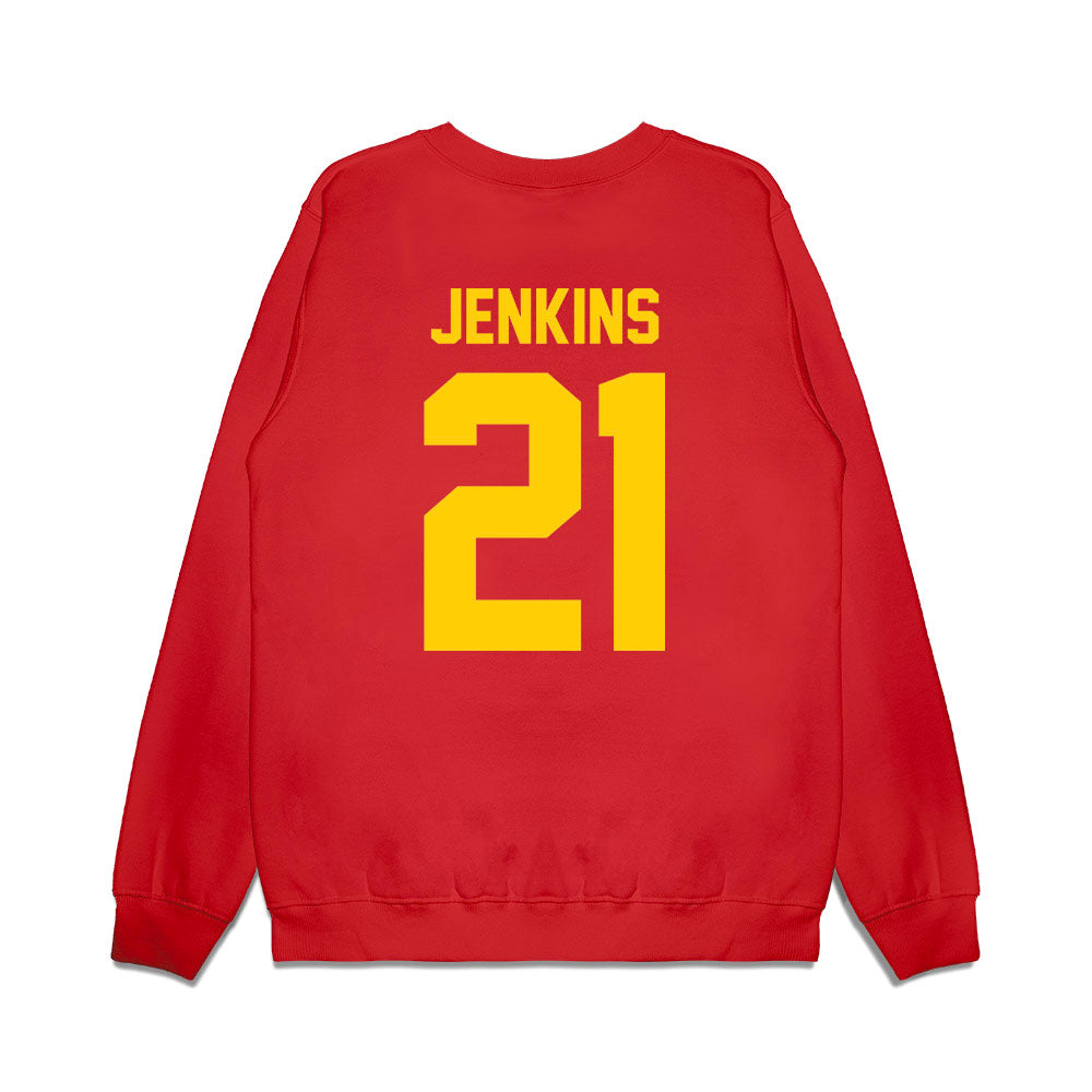 Maryland - NCAA Football : Judah Jenkins - Vintage Helmet Premium Crewneck Sweatshirt-1