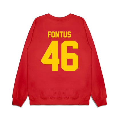 Maryland - NCAA Football : Dillan Fontus - Vintage Helmet Premium Crewneck Sweatshirt-1