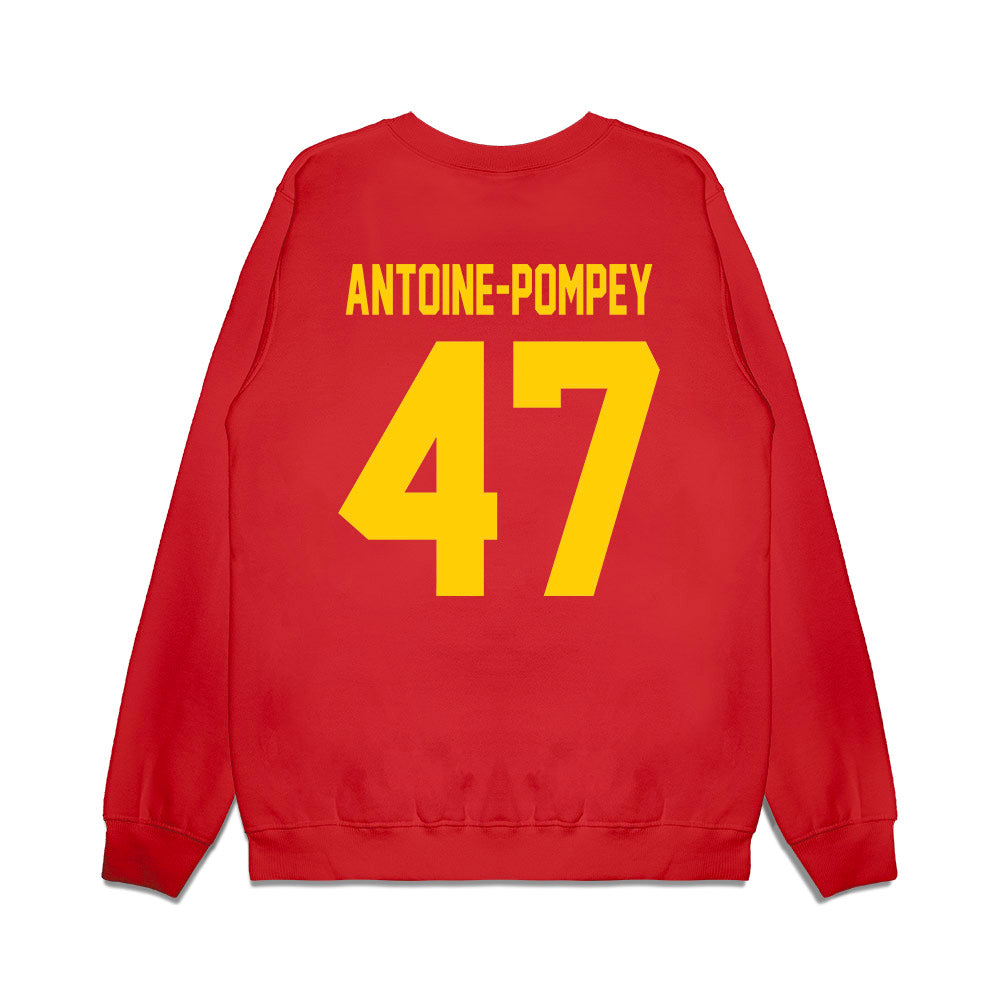 Maryland - NCAA Football : Sebastian Antoine-Pompey - Vintage Helmet Premium Crewneck Sweatshirt-1