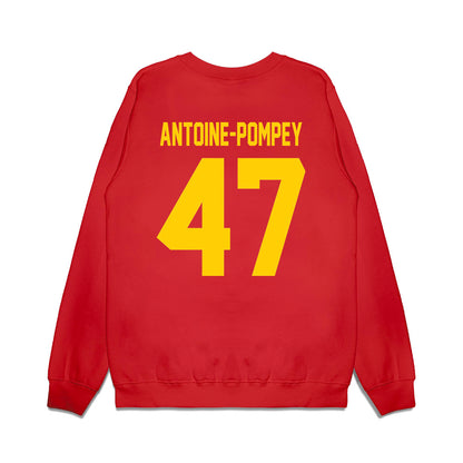 Maryland - NCAA Football : Sebastian Antoine-Pompey - Vintage Helmet Premium Crewneck Sweatshirt-1