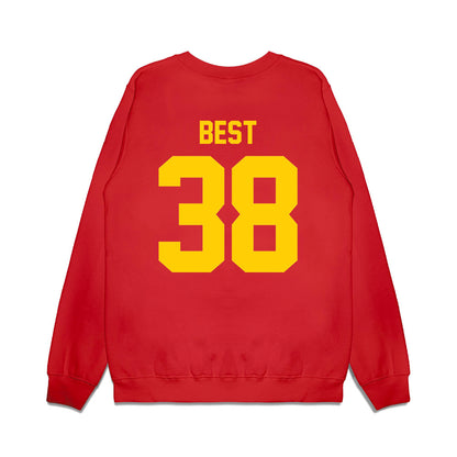 Maryland - NCAA Football : Taylor Best - Vintage Helmet Premium Crewneck Sweatshirt-1