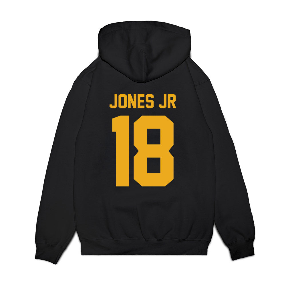 West Virginia - NCAA Football : Curtis Jones Jr - Vintage Helmet Premium Hooded Sweatshirt-1