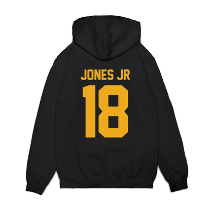 West Virginia - NCAA Football : Curtis Jones Jr - Vintage Helmet Premium Hooded Sweatshirt-1