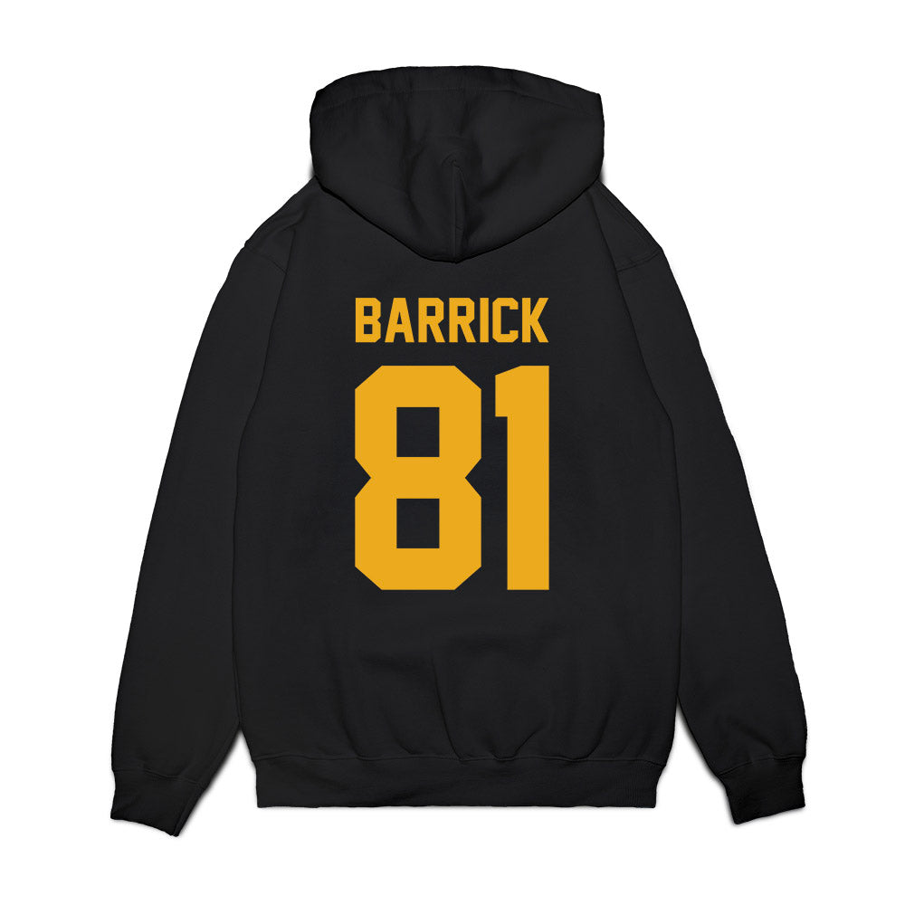 West Virginia - NCAA Football : Jacob Barrick - Vintage Helmet Premium Hooded Sweatshirt-1