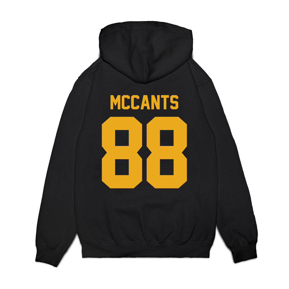 West Virginia - NCAA Football : Jordan McCants - Vintage Helmet Premium Hooded Sweatshirt-1