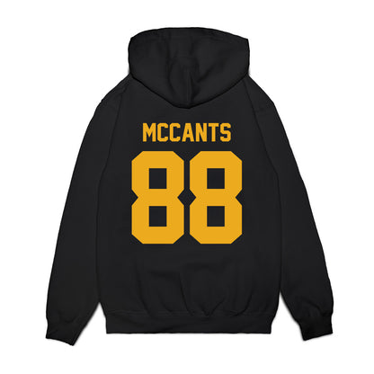 West Virginia - NCAA Football : Jordan McCants - Vintage Helmet Premium Hooded Sweatshirt-1