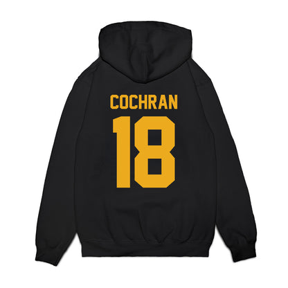 West Virginia - NCAA Football : Grant Cochran - Vintage Helmet Premium Hooded Sweatshirt-1