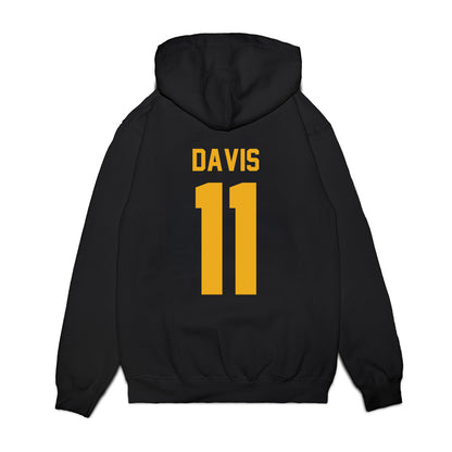 West Virginia - NCAA Football : William Davis - Vintage Helmet Premium Hooded Sweatshirt-1