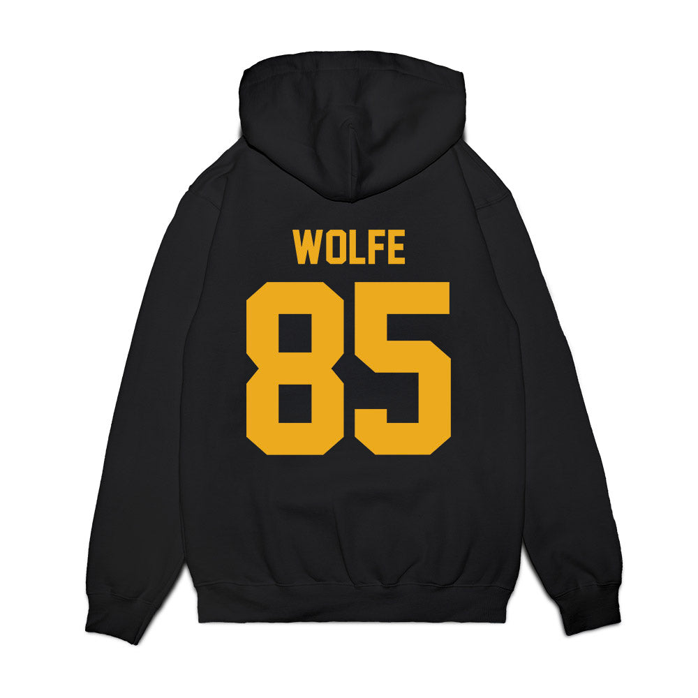 West Virginia - NCAA Football : Ryan Wolfe - Vintage Helmet Premium Hooded Sweatshirt-1