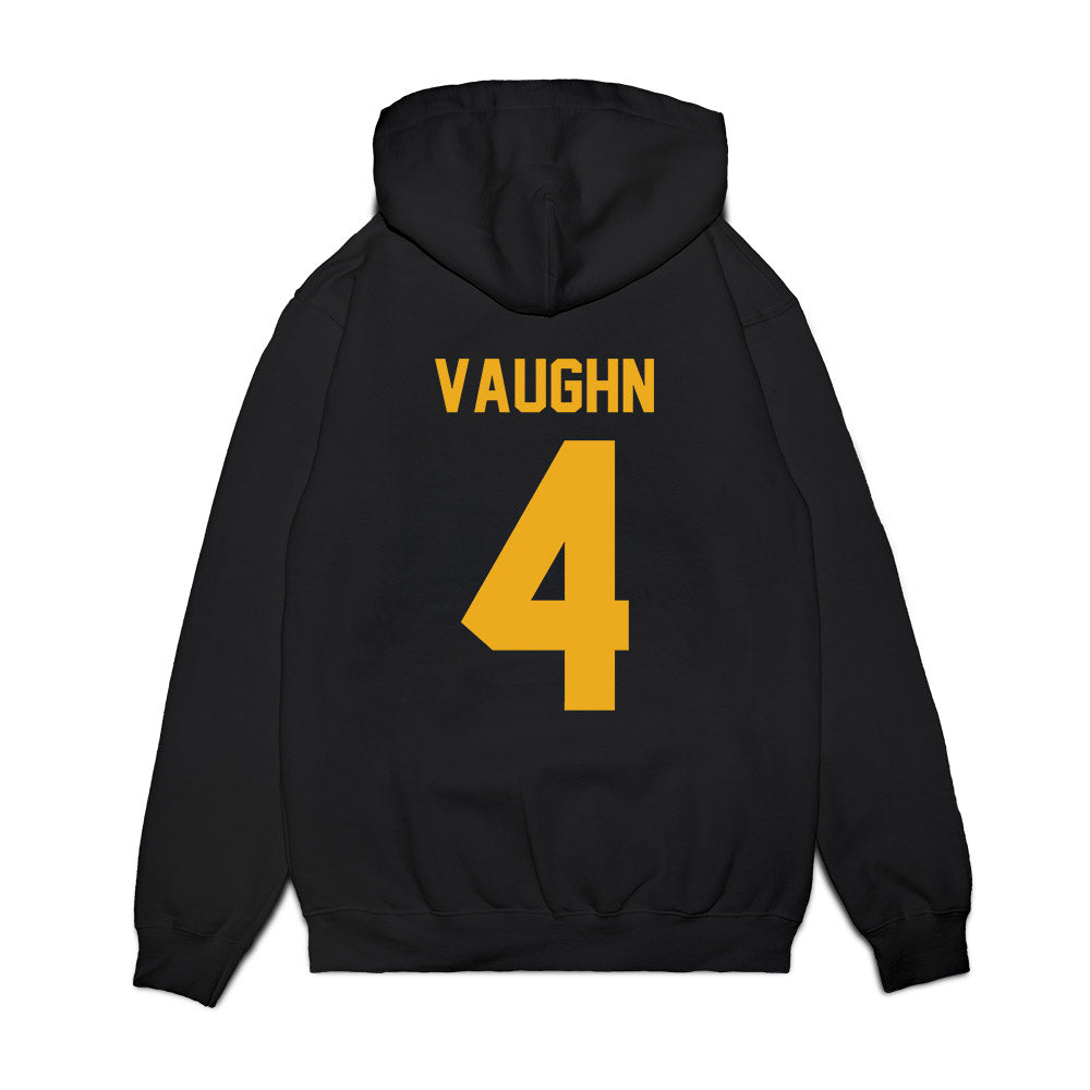 West Virginia - NCAA Football : Cameron Vaughn - Vintage Helmet Premium Hooded Sweatshirt-1