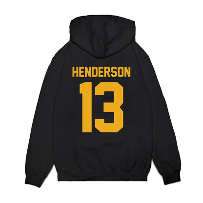 West Virginia - NCAA Football : Jaylen Henderson - Vintage Helmet Premium Hooded Sweatshirt-1