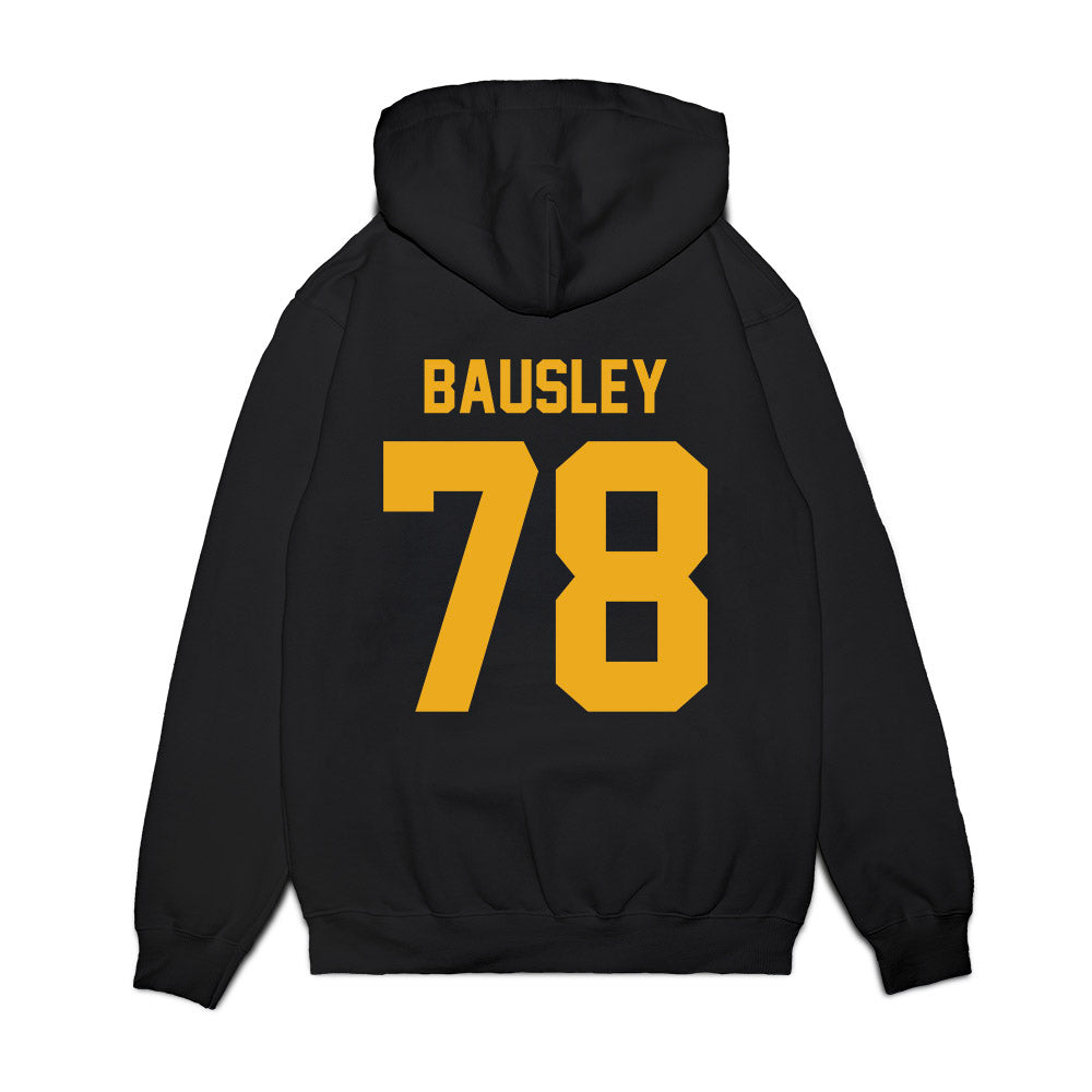 West Virginia - NCAA Football : Xavier Bausley - Vintage Helmet Premium Hooded Sweatshirt-1