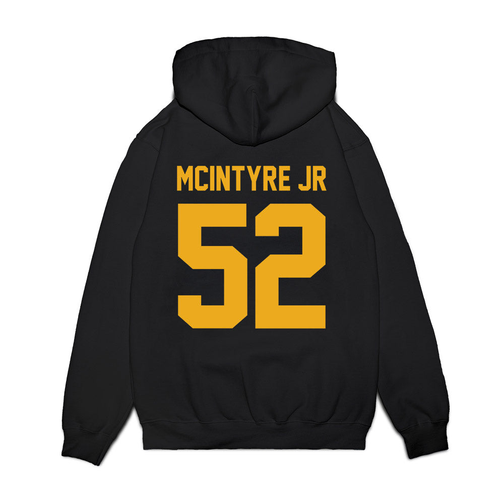 West Virginia - NCAA Football : Corey McIntyre Jr - Vintage Helmet Premium Hooded Sweatshirt-1
