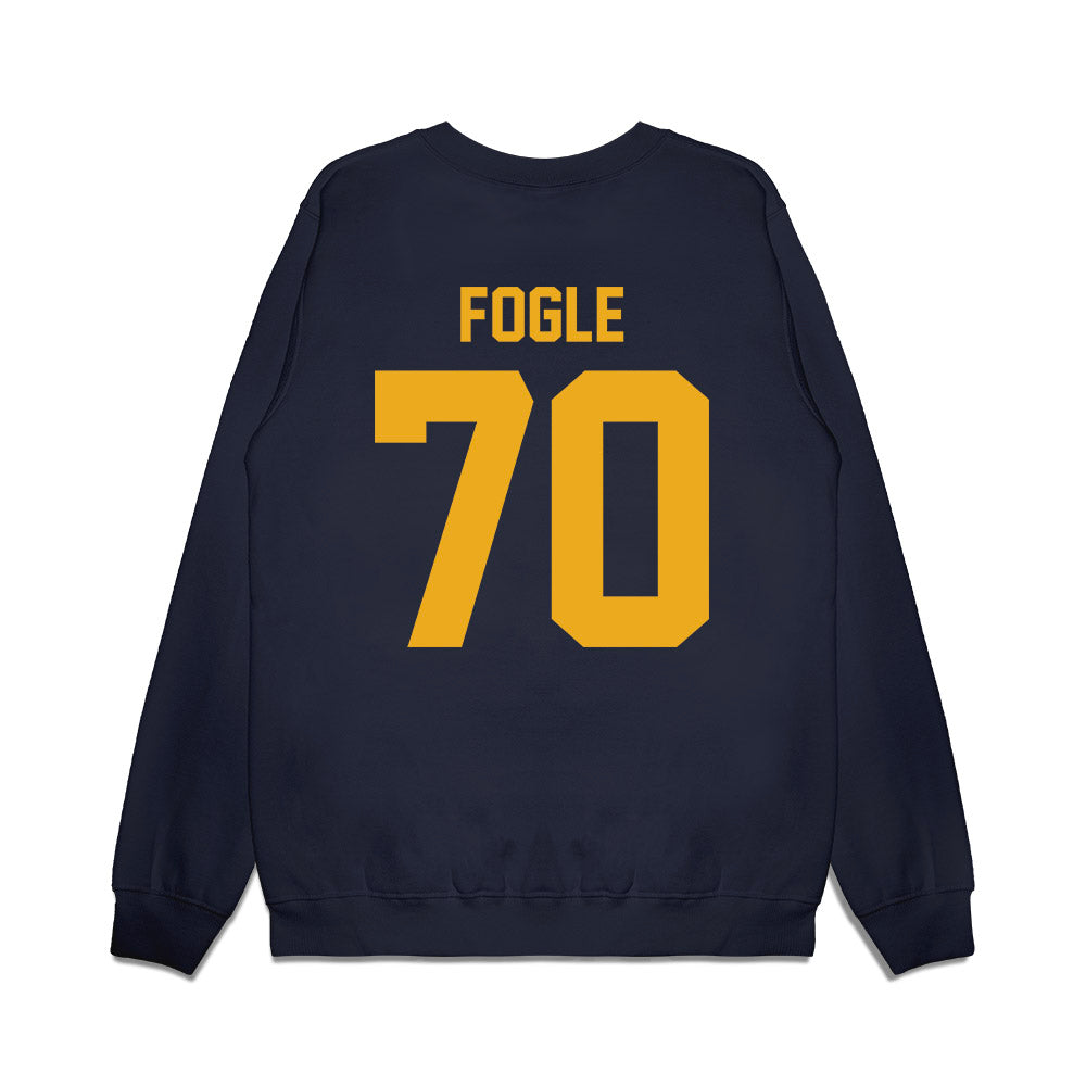 West Virginia - NCAA Football : Griffin Fogle - Vintage Helmet Premium Crewneck Sweatshirt-1