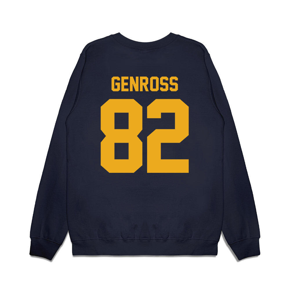 West Virginia - NCAA Football : Greg Genross - Vintage Helmet Premium Crewneck Sweatshirt-1