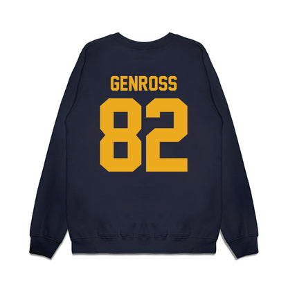 West Virginia - NCAA Football : Greg Genross - Vintage Helmet Premium Crewneck Sweatshirt-1