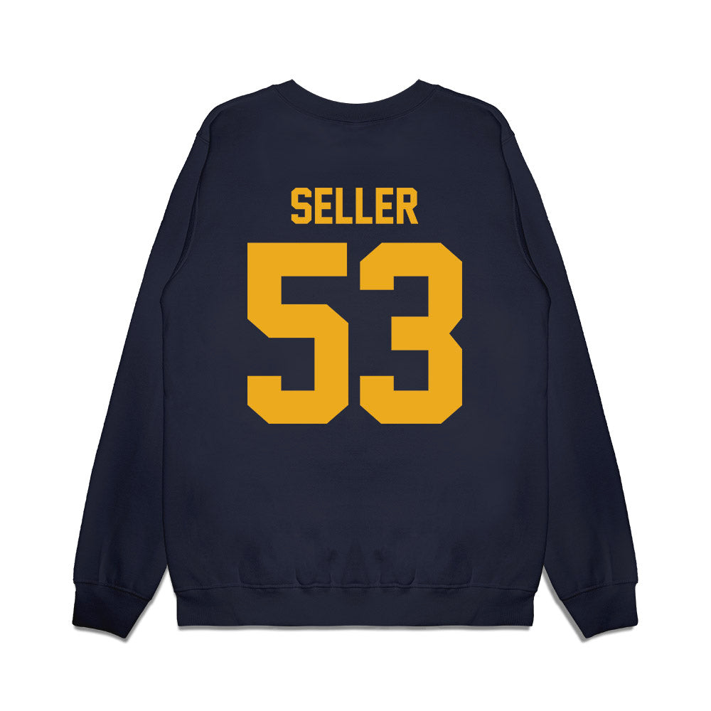 West Virginia - NCAA Football : Kaden Seller - Vintage Helmet Premium Crewneck Sweatshirt-1