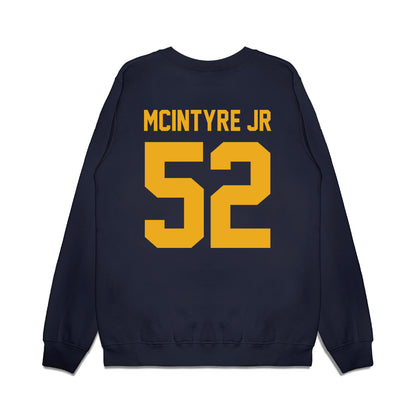 West Virginia - NCAA Football : Corey McIntyre Jr - Vintage Helmet Premium Crewneck Sweatshirt-1