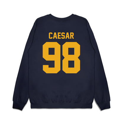 West Virginia - NCAA Football : Brandon Caesar - Vintage Helmet Premium Crewneck Sweatshirt-1