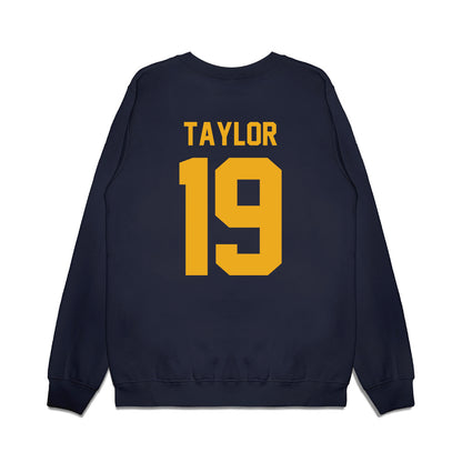 West Virginia - NCAA Football : Nick Taylor - Vintage Helmet Premium Crewneck Sweatshirt-1