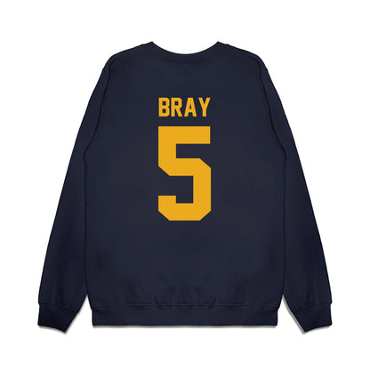 West Virginia - NCAA Football : Jaden Bray - Vintage Helmet Premium Crewneck Sweatshirt-1