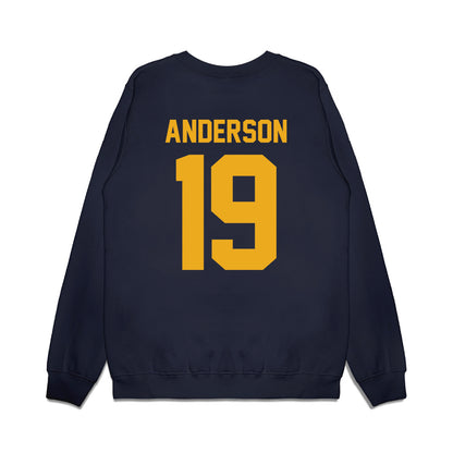 West Virginia - NCAA Football : Maximus Anderson - Vintage Helmet Premium Crewneck Sweatshirt-1