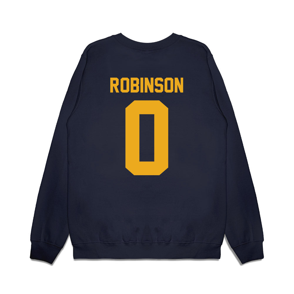 West Virginia - NCAA Football : Jimmori Robinson - Vintage Helmet Premium Crewneck Sweatshirt-1