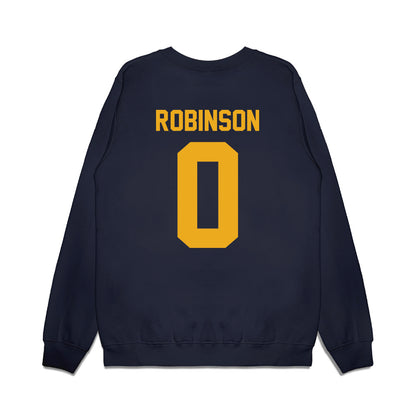 West Virginia - NCAA Football : Jimmori Robinson - Vintage Helmet Premium Crewneck Sweatshirt-1