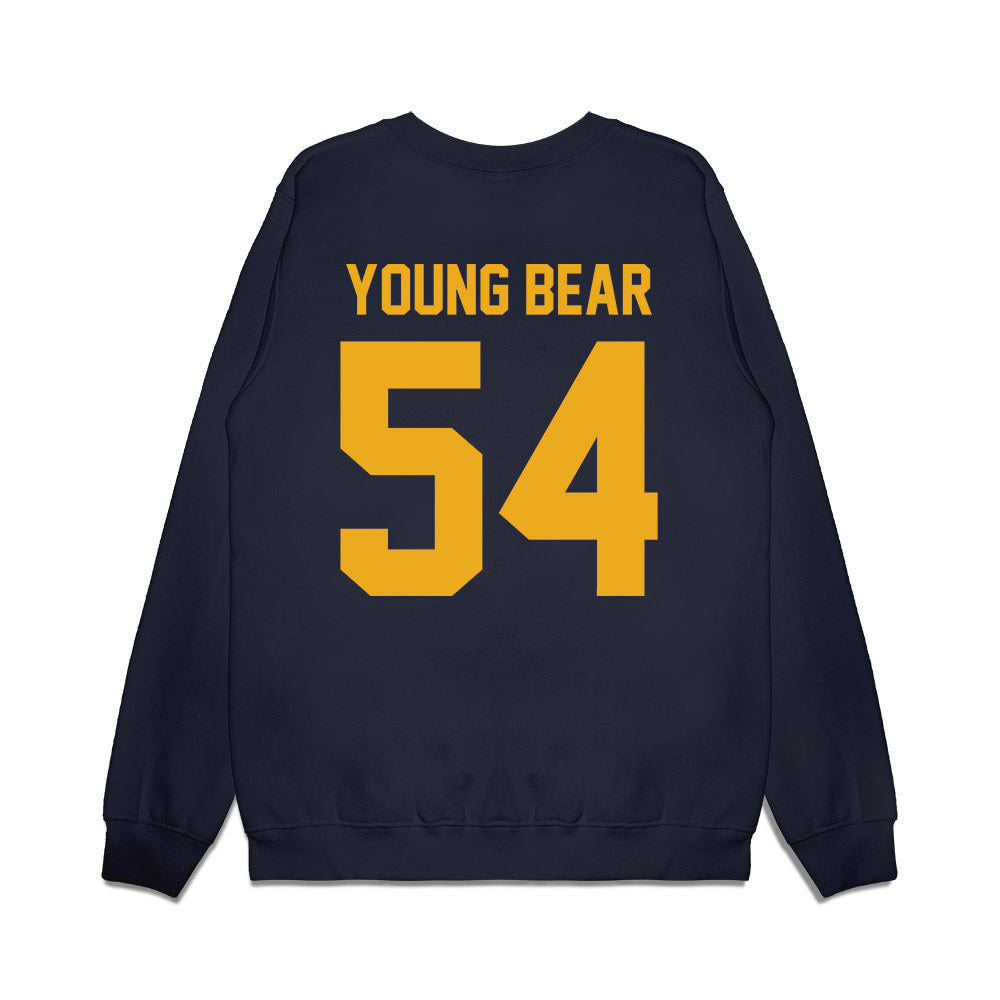 West Virginia - NCAA Football : Walter Young Bear - Vintage Helmet Premium Crewneck Sweatshirt-1