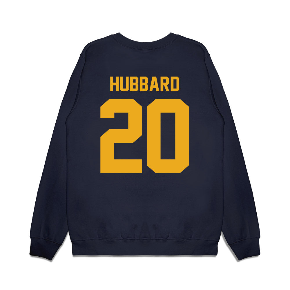 West Virginia - NCAA Football : Diore Hubbard - Vintage Helmet Premium Crewneck Sweatshirt-1