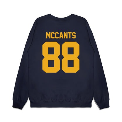 West Virginia - NCAA Football : Jordan McCants - Vintage Helmet Premium Crewneck Sweatshirt-1