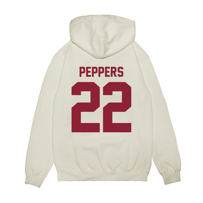 Iowa State - NCAA Football : Ryver Peppers - Vintage Helmet Premium Hooded Sweatshirt-1