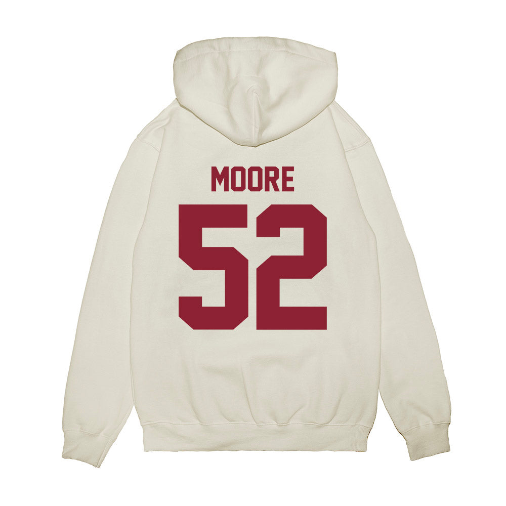 Iowa State - NCAA Football : Kamori Moore - Vintage Helmet Premium Hooded Sweatshirt-1