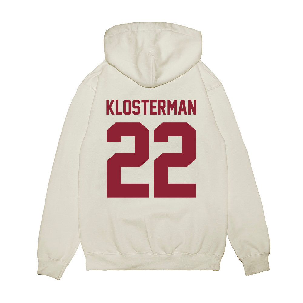 Iowa State - NCAA Football : John Klosterman - Vintage Helmet Premium Hooded Sweatshirt-1