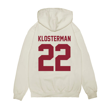 Iowa State - NCAA Football : John Klosterman - Vintage Helmet Premium Hooded Sweatshirt-1
