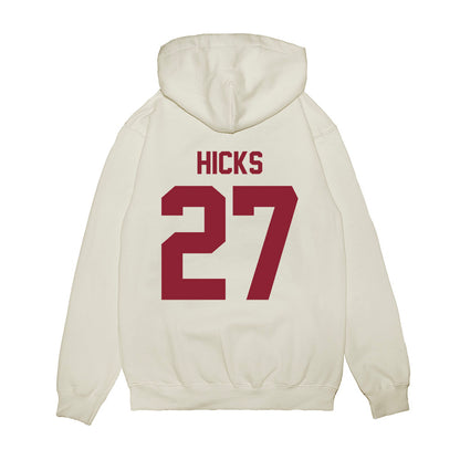 Iowa State - NCAA Football : LaMarcus Hicks - Vintage Helmet Premium Hooded Sweatshirt-1