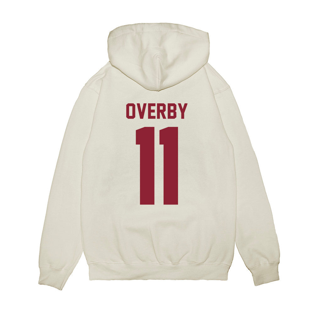 Iowa State - NCAA Football : Dominic Overby - Vintage Helmet Premium Hooded Sweatshirt-1