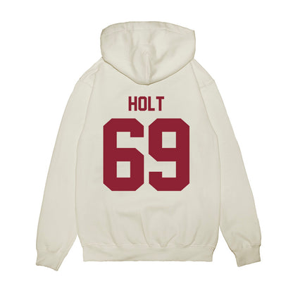 Iowa State - NCAA Football : Dontrell Holt - Vintage Helmet Premium Hooded Sweatshirt-1